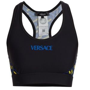 Versace sports bra. Greca Signature Accent Sports Bra. 
SIZE 2 (Small)